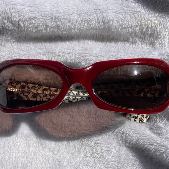 BlackFlys Red/ burgundy Acetate Pattern Sunglasses - Unisex - Picture 1 of 8